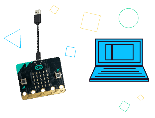 Connect your micro:bit to your computer using the micro-USB cable.