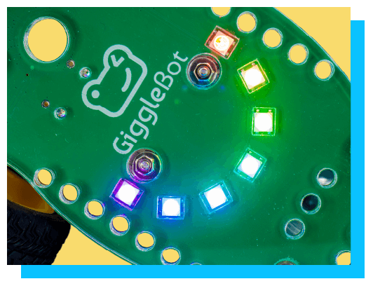 GiggleBot programmable LEDs