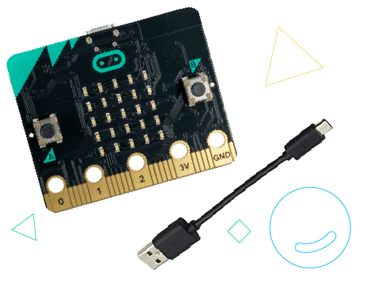 micro:bit and Micro-USB cable